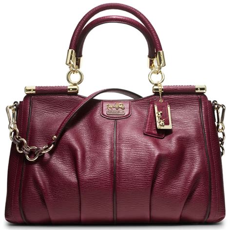 WOMEN'S LUXURY BURGUNDY BAGS AND HANDBAGS